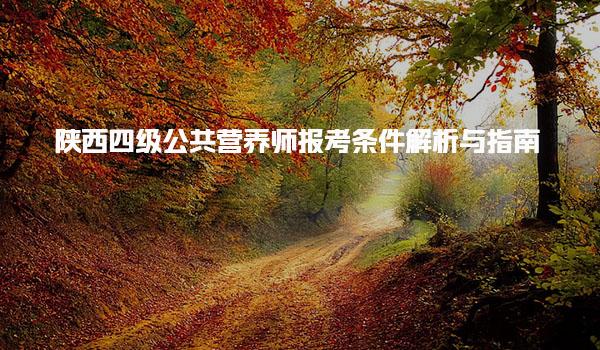 2025年6月陕西四级公共营养师报考条件解析与指南