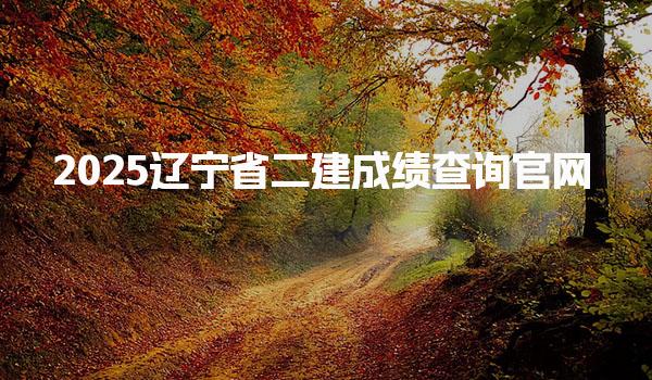 2025辽宁省二建成绩查询官网
