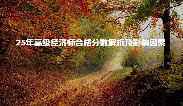 25年高级经济师合格分数解析及影响因素备考建议