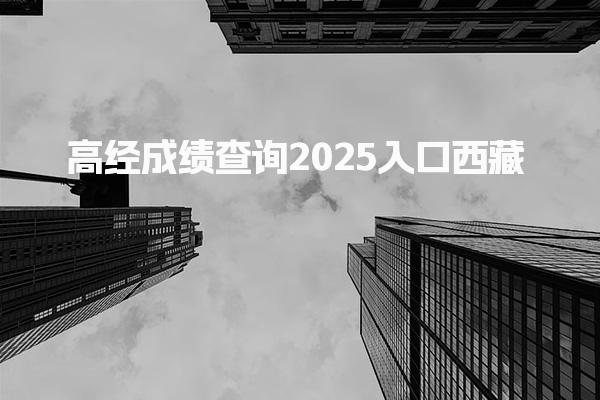 2025西藏高经成绩查询入口：如何快速获取考试成绩