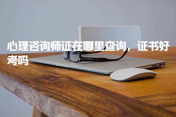 心理咨询师证在哪里查询证书好考吗