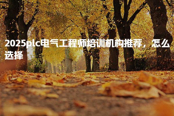 2025plc电气工程师培训机构推荐，怎么选择