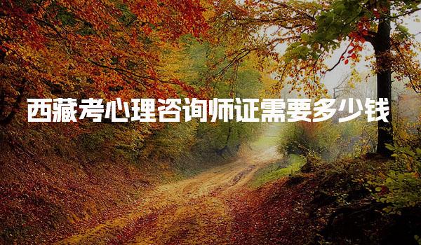 西藏考心理咨询师证需要多少钱报名条件是什么