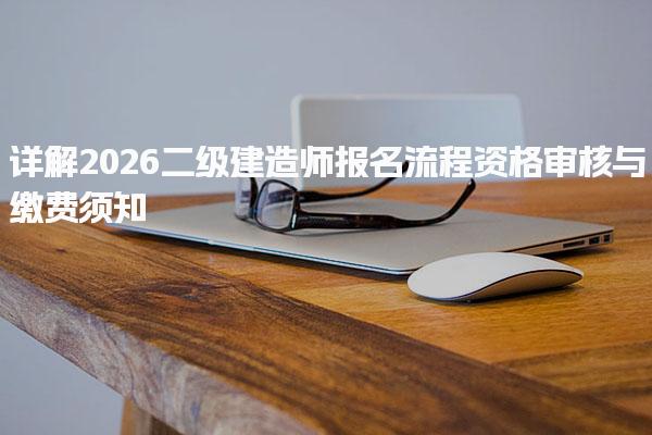 2026二级建造师报名流程及资格审核与缴费须知