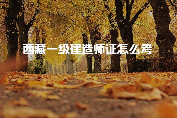 西藏一级建造师证怎么考 培训机构推荐