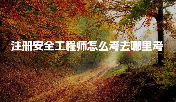 注册安全工程师怎么考去哪里考 报考流程与方式