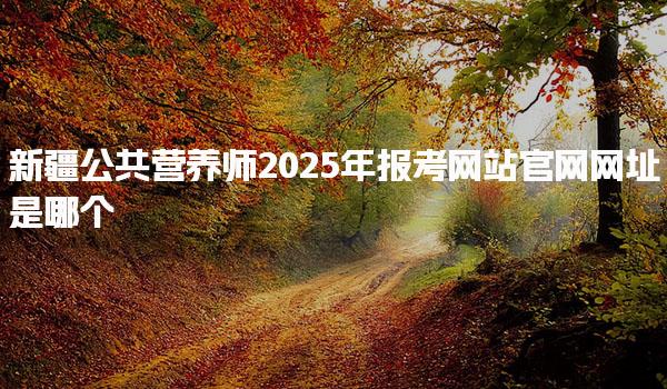 新疆公共营养师2025年报考网站官网网址是哪个