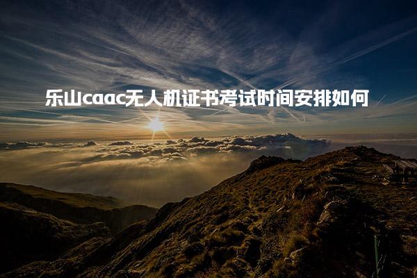 乐山caac无人机证书考试时间安排如何 报名要求与流程步骤