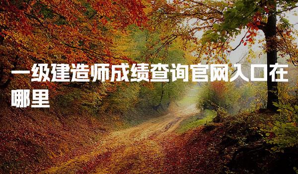 一级建造师成绩查询官网入口在哪里，考完多久能查成绩与操作流程