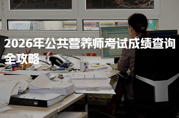 2026年公共营养师考试成绩查询 合格标准与证书领取