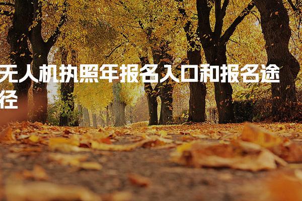 无人机执照2026年报名入口和报名途径 报考条件与材料准备