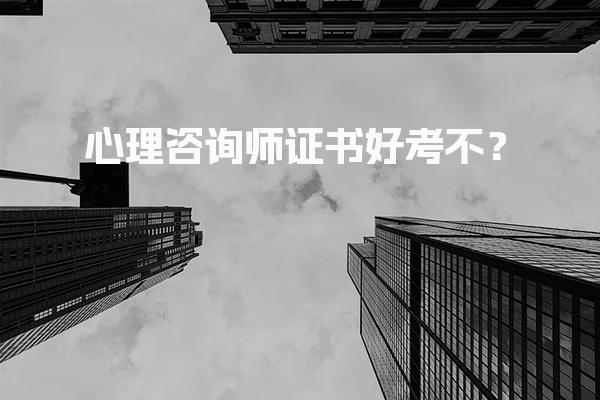 心理咨询师证书好考不？考试难度与价值