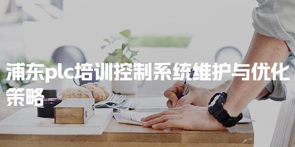 浦东plc培训：控制系统维护与优化策略-PLC自动化工程师