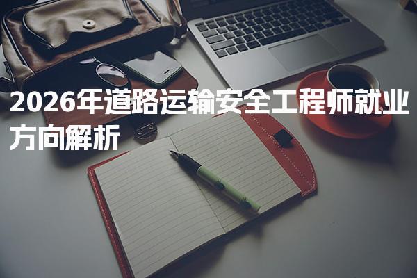 2026年道路运输安全工程师就业方向解析及发展前景