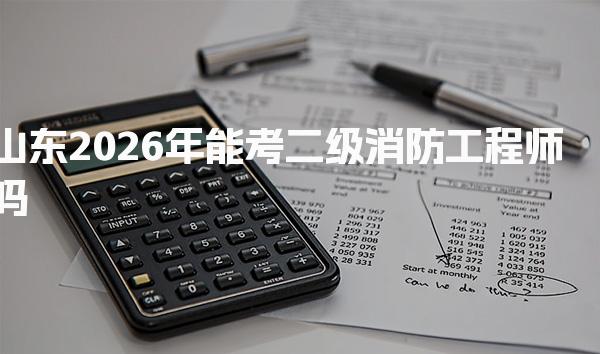 山东2026年能考二级消防工程师吗