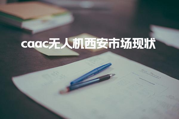 caac无人机西安市场现状与发展趋势分析