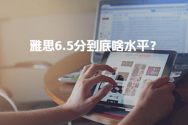 雅思6.5分到底啥水平？