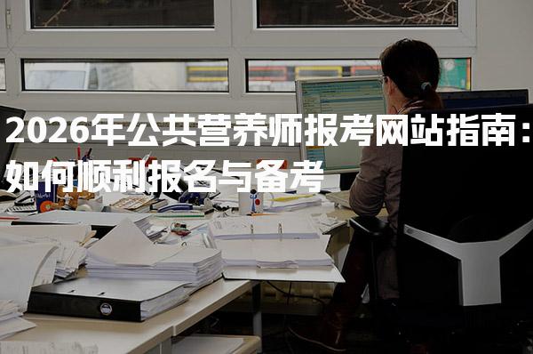 2026年公共营养师报考网站指南：如何顺利报名与备考