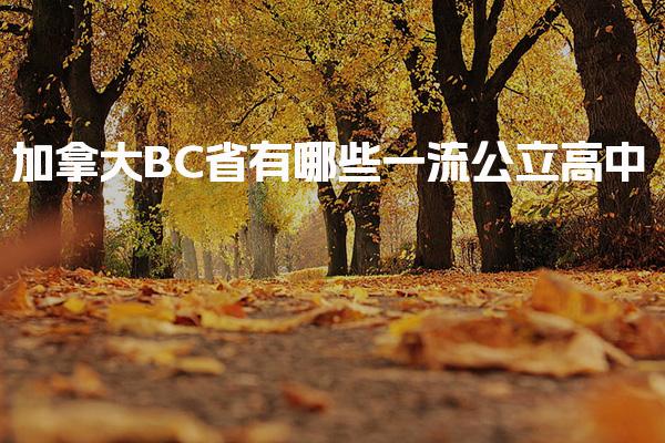 加拿大BC省有哪些一流公立高中_高贵林教育局概况